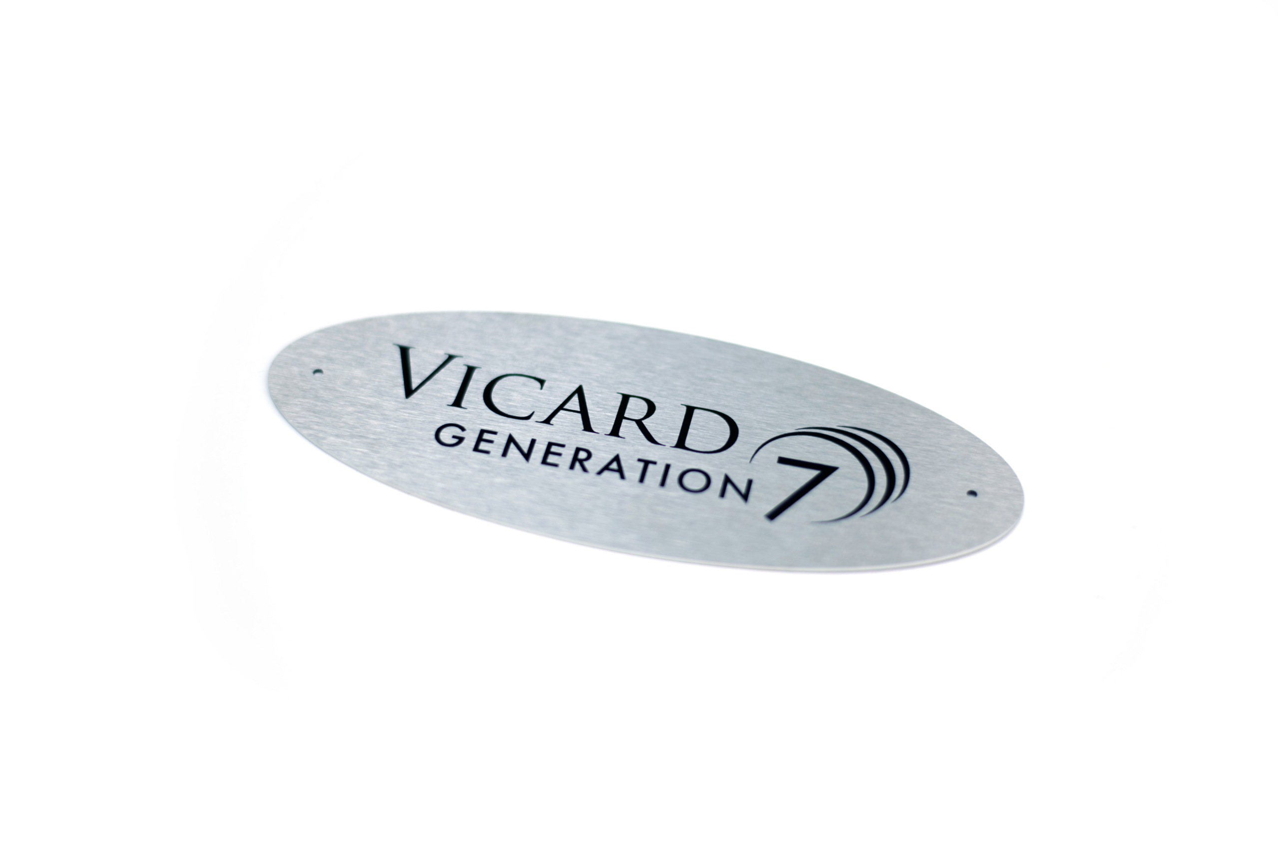 Plaque d'identification en métal