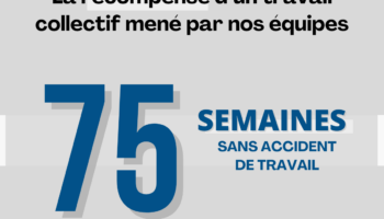 sécurité et santé au travail 75 semaines sans accident de travail