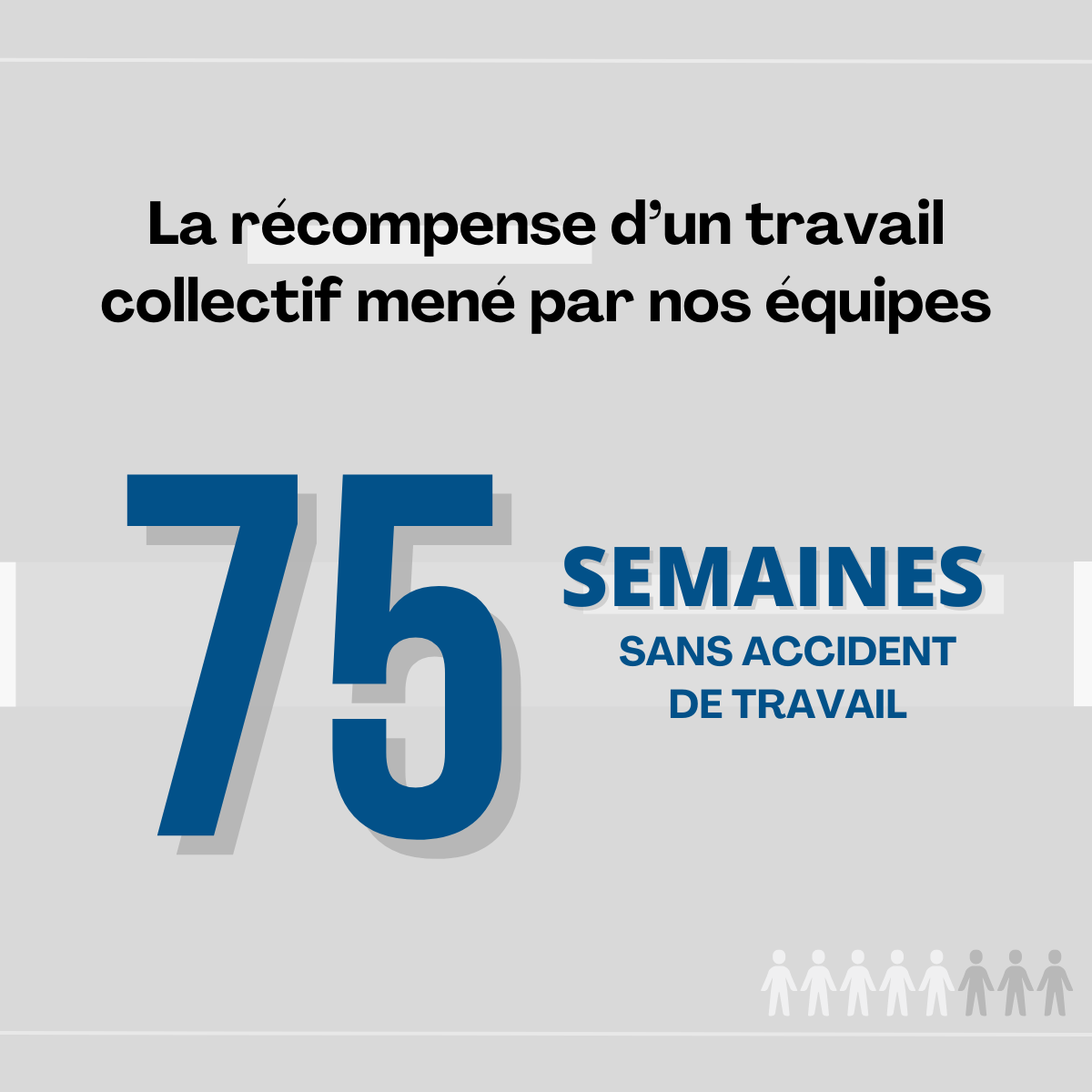 sécurité et santé au travail 75 semaines sans accident de travail
