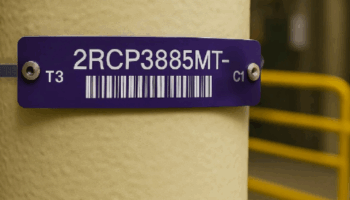 plaque d'identification en centrale nucléaire