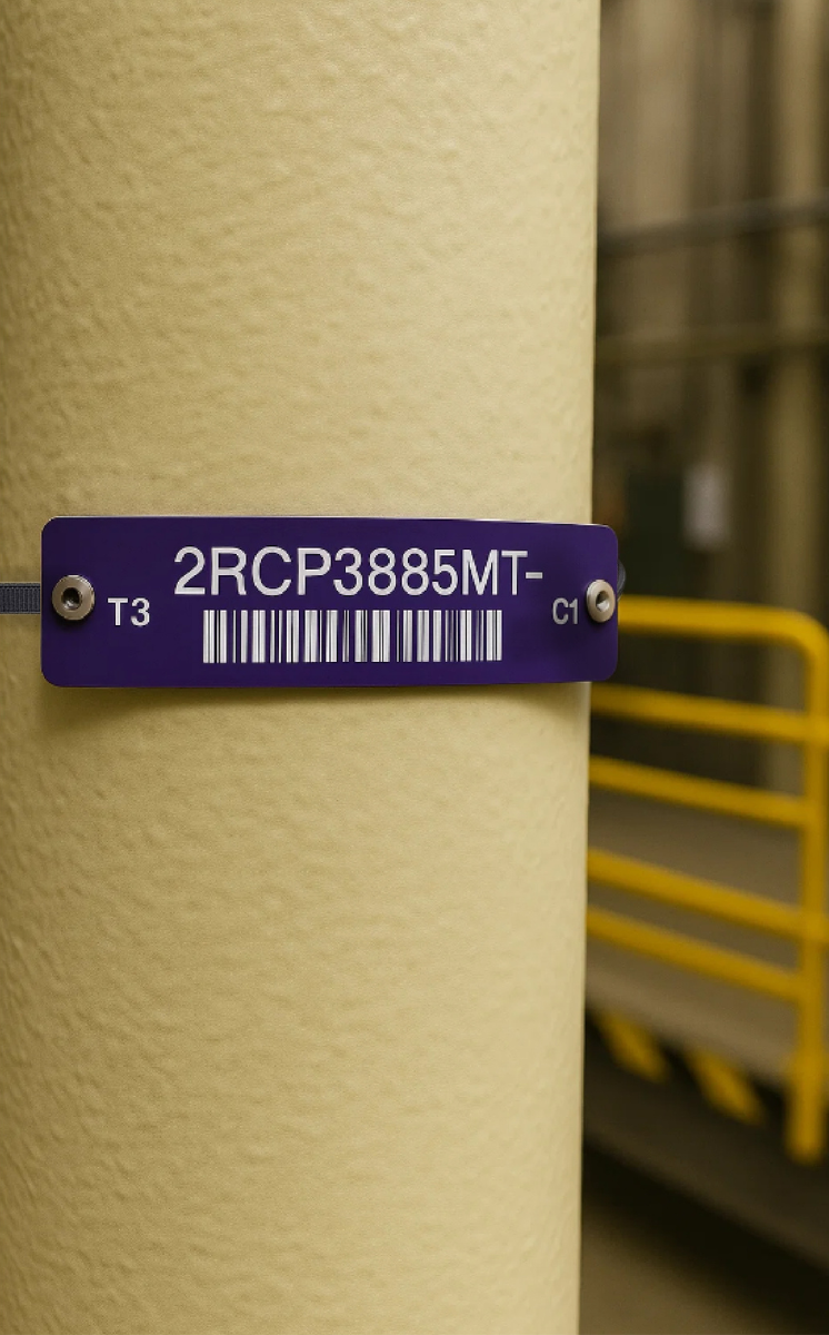 plaque d'identification en centrale nucléaire